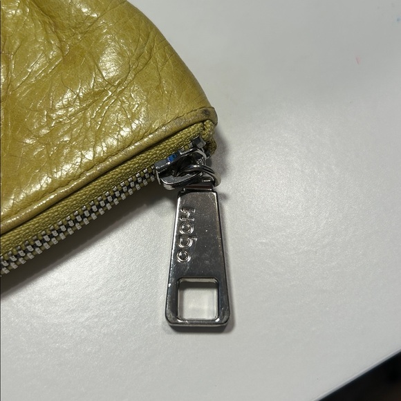 HOBO Yellow Leather Wallet with silver metal hardwate - Picture 10 of 12